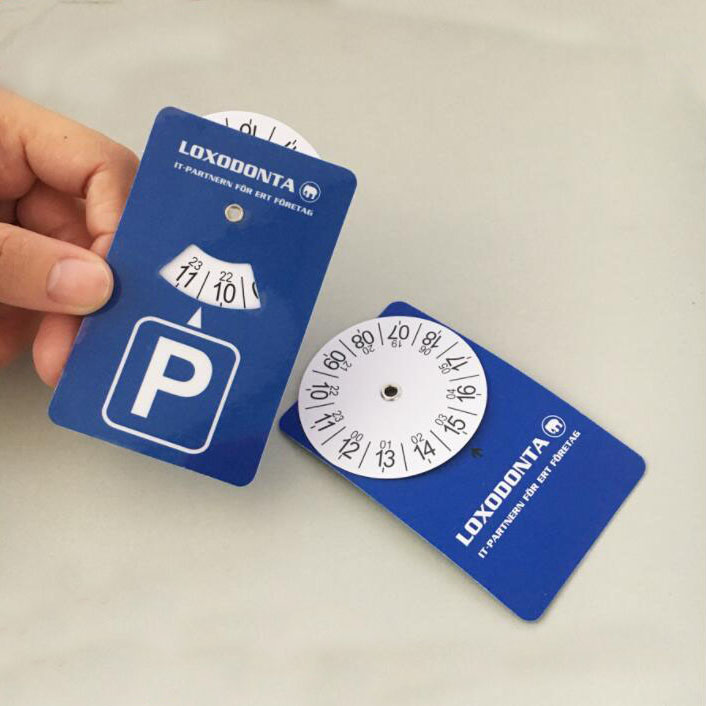 CD0037 PVC parking time card