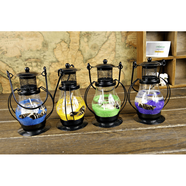 HH0006 Vintage Hurricane Lantern Candle Holder