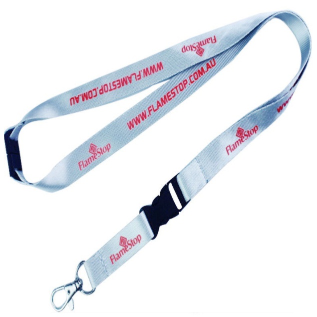 LAN004 lanyard with buckle and safety clip