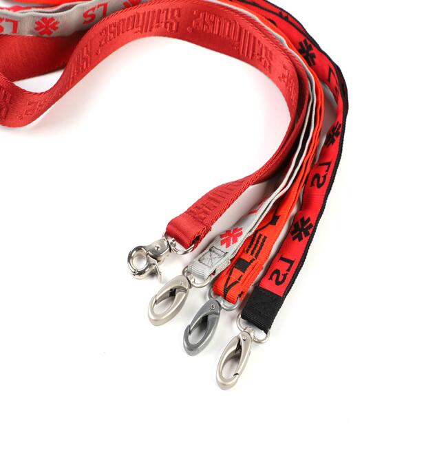LAN015 Polyester jacquard lanyard