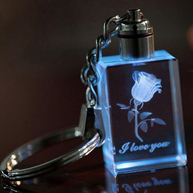 KCH010 3D crystal keyring