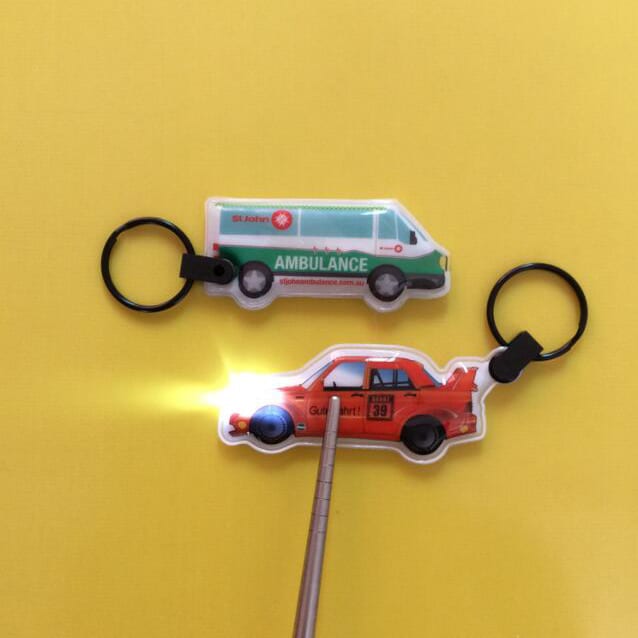 KCH004 PVC led light keychain