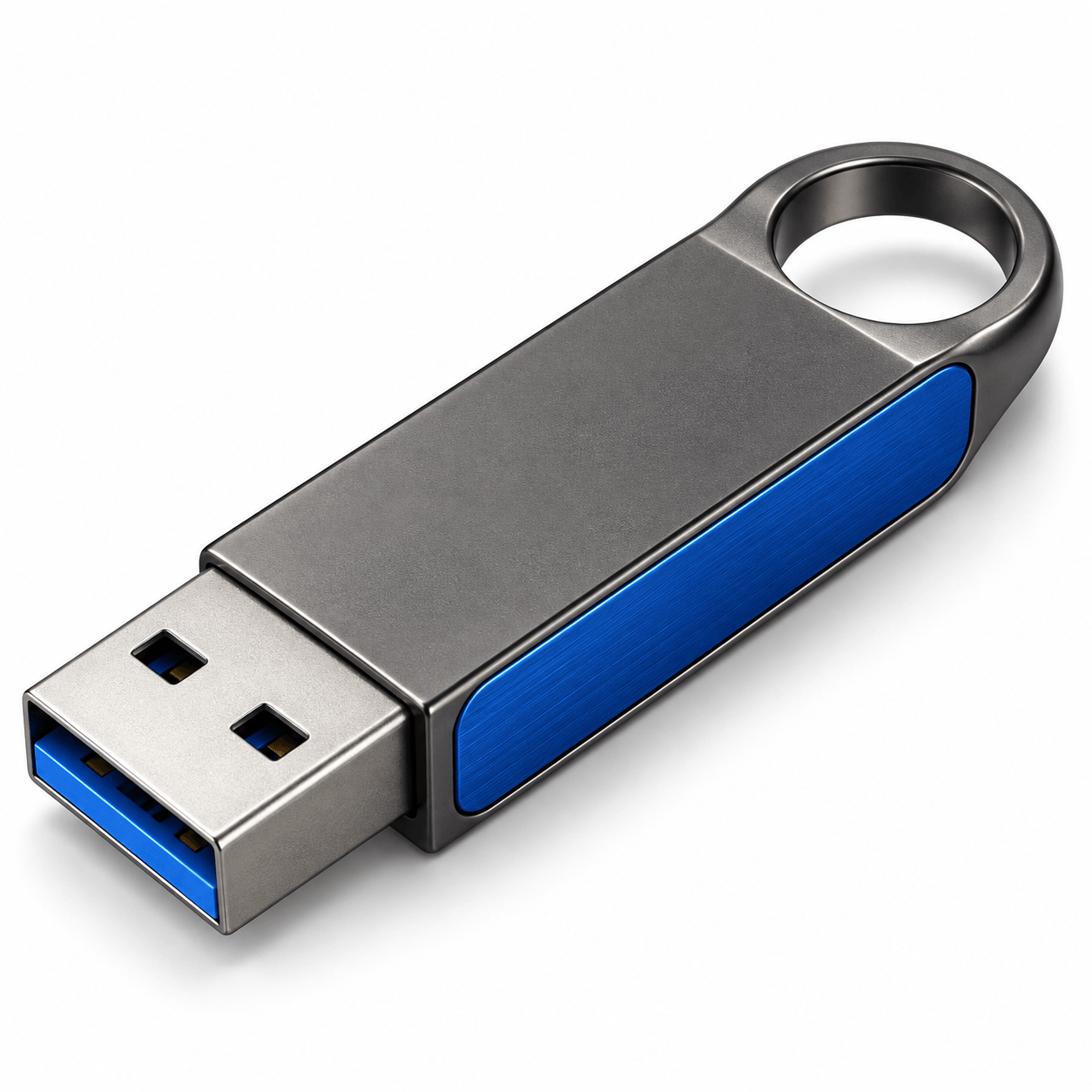 USD010 Mini Metal Keychain USB 3.0 Flash Drive