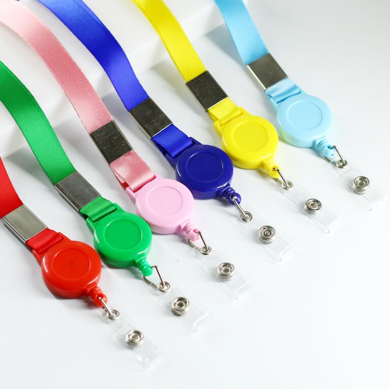 LAN008 reel badge with lanyard
