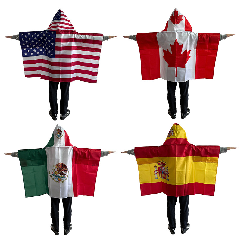 CLOW001 World Cup Fleece Flag Shawl