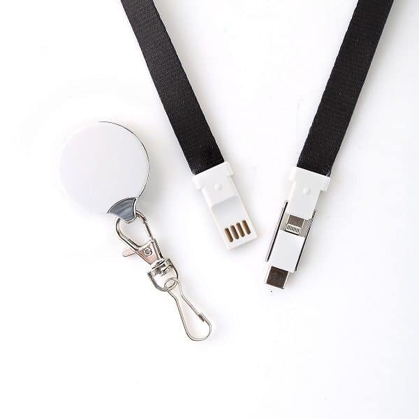 CH007 Round 3in1 charging cable lanyard